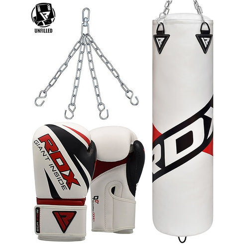 RDX F10 UNFILLED PUNCHING BAG WITH GLOVES-1